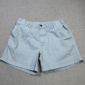 Bearbottom Chino Shorts Mens XL Blue Cotton Spandex 5.5" Inseam Elastic Waist